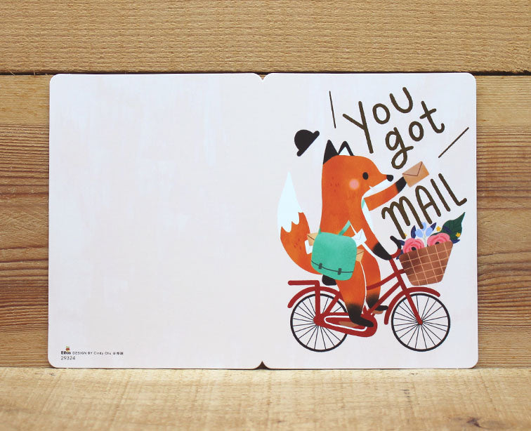 Cindy Chu Fox You Got Mail Card