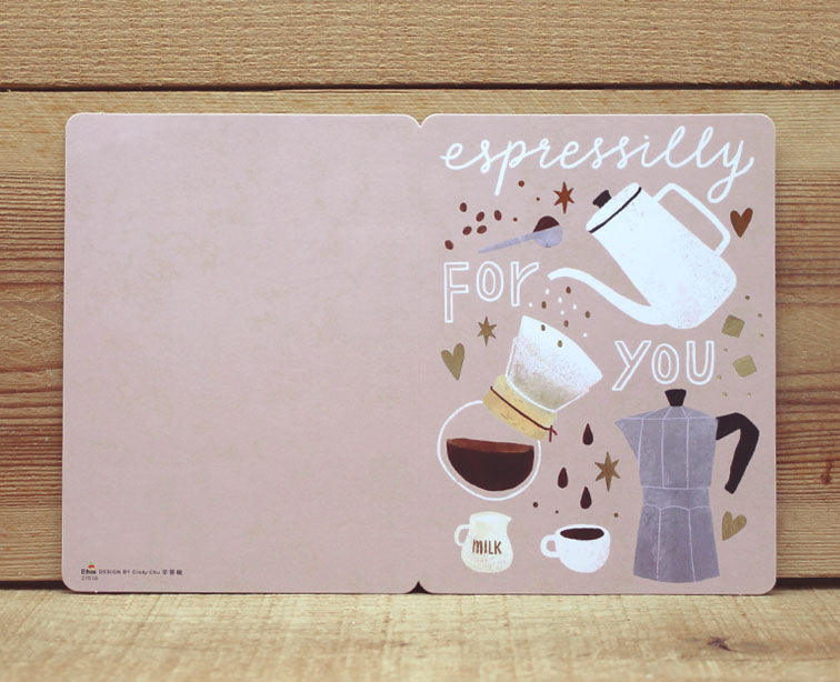 Cindy Chu Espressilly For You Card Coffee