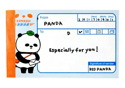 Xie Xie Panda Shipping Label Paper Sheets