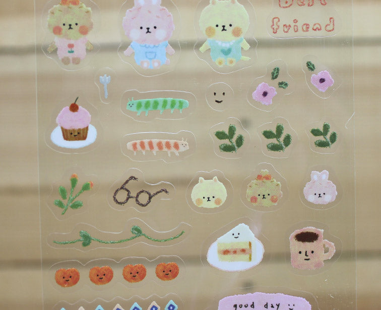 Tina's Illustration Tea Time Sticker Sheet