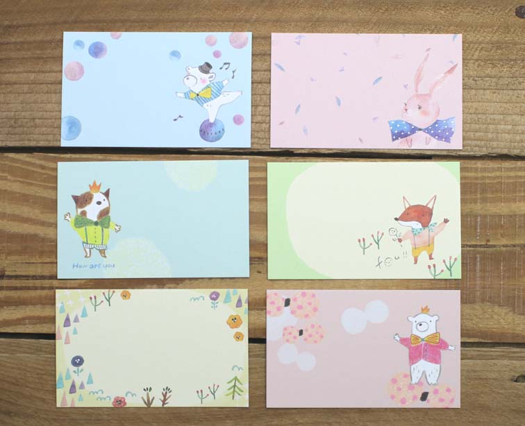 Jan Hsuan's Illustration Message Cards with Plastic Case