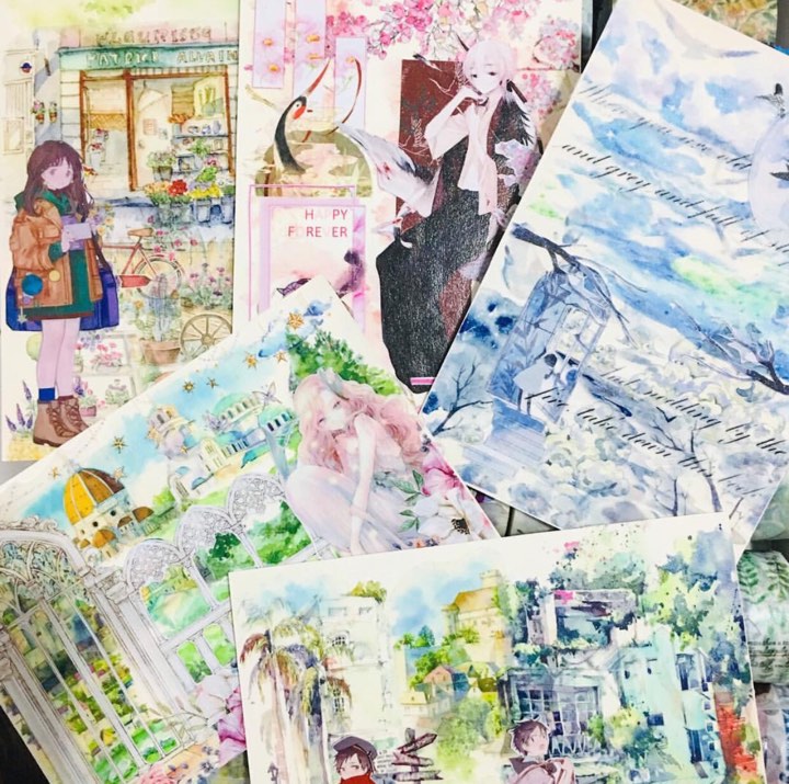 Handmade Washi Postcards
