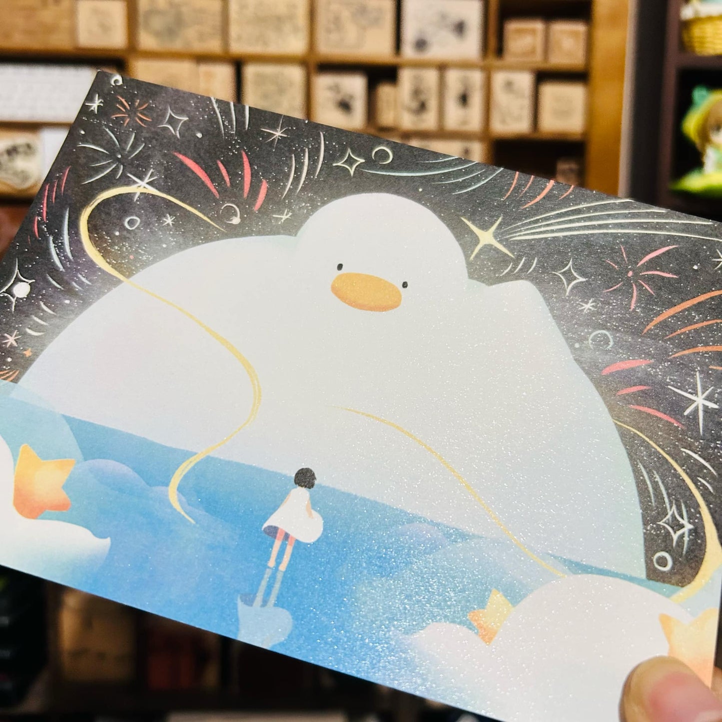Sky Coffee Big Duck Postcard
