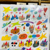 Dayuyoyo Animal Heads Transfer Sticker Sheet Set