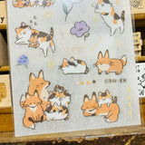 UBEE Fox Friends Transfer Sticker Sheets