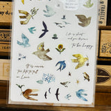 BERG x Pion Birds and Words Sticker Sheet