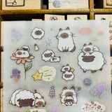 UBEE Sheep Friends Transfer Sticker Sheets