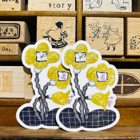 misshoegg Market-only Yellow Flower Sticker