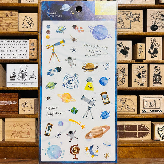 BERG x Pion Space Transparent Sticker Sheet