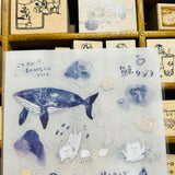 UBEE Whale Starry Night Transfer Sticker Sheets