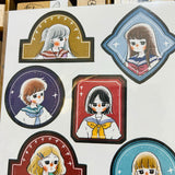 Ann Di Frame Girls A5 Sticker Sheet