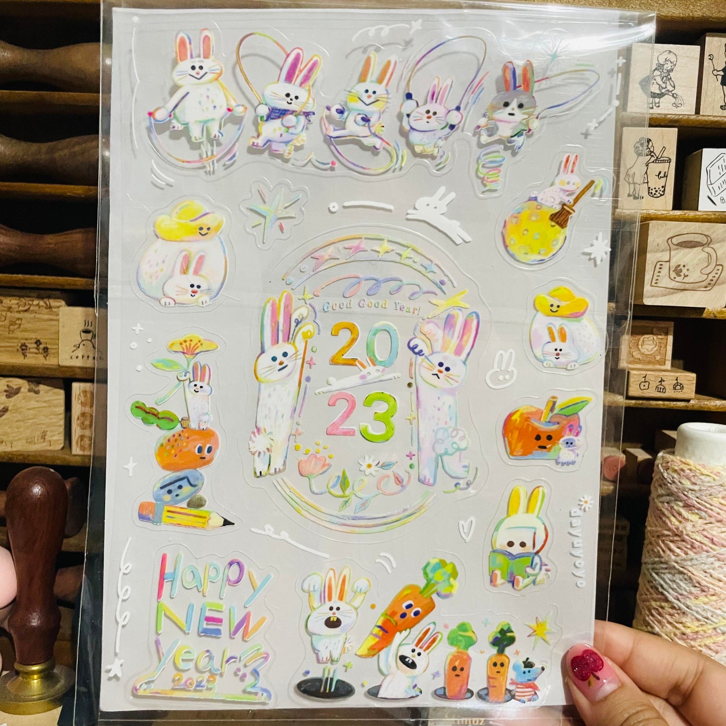 Dayuyoyo Year of the Rabbit A5 Sticker Sheet