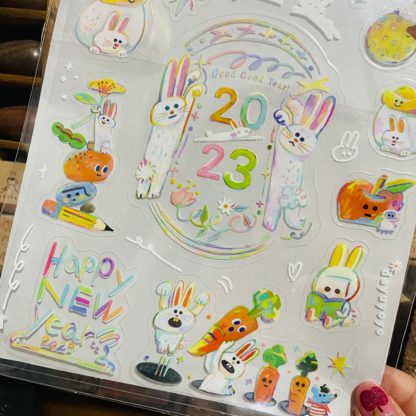 Dayuyoyo Year of the Rabbit A5 Sticker Sheet