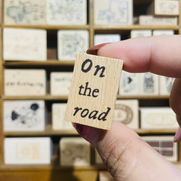 Yeoncharm on the road Rubber Wood Stamp