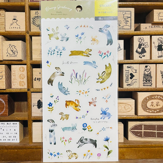 BERG Bunny Gardening Sticker Sheet