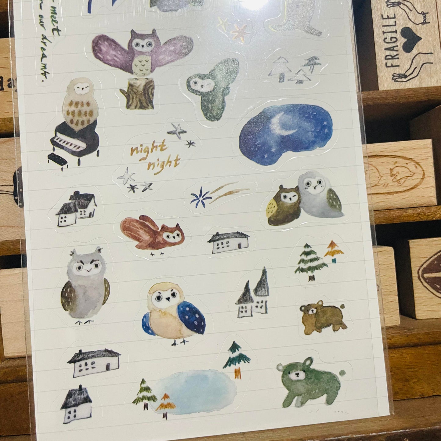 BERG City Owl Sticker Sheet
