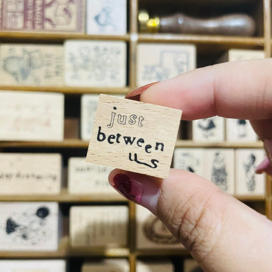 Yeoncharm just between us Rubber Wood Stamp
