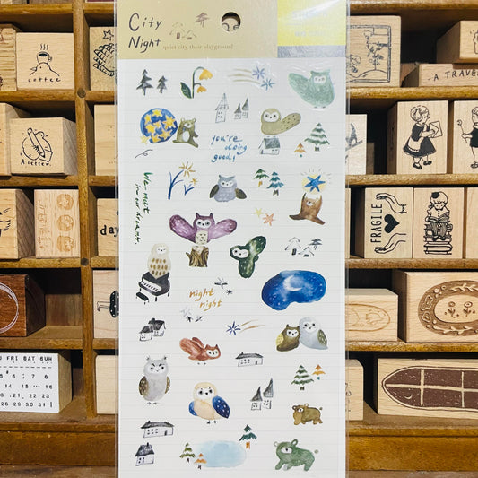 BERG City Owl Sticker Sheet