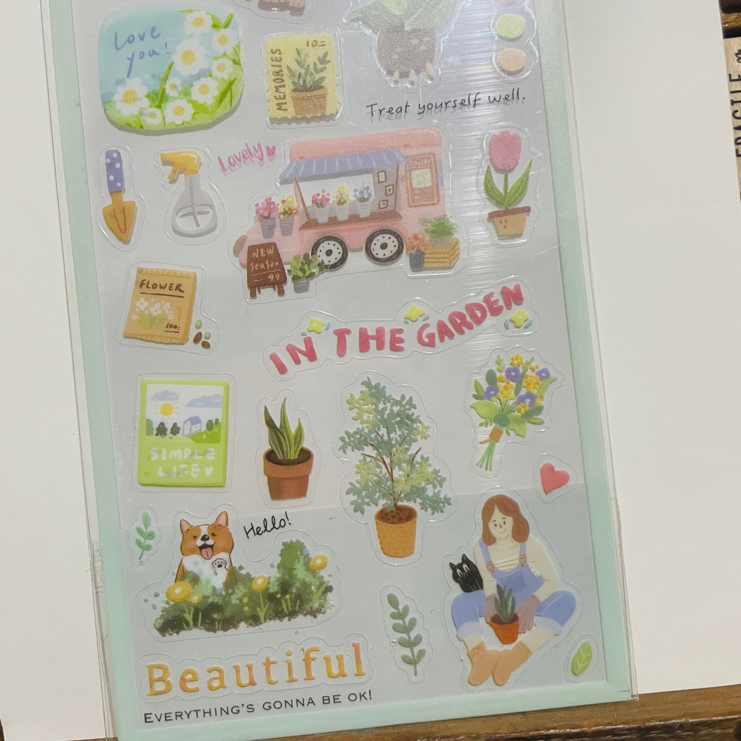 SUNNY Green Life Transparent Sticker Sheet