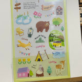 SUNNY Green Outdoor Transparent Sticker Sheet