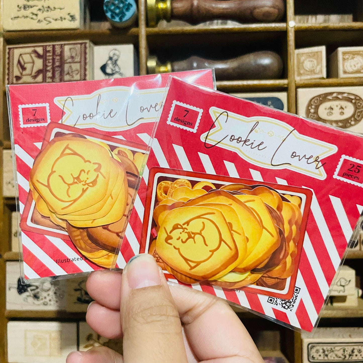 Kitsunebiyori Red Cookie Box Sticker Pack