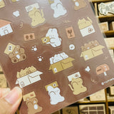 YuYing A Cute Package Transparent Sticker Sheet