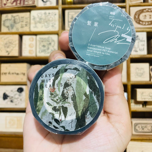 somesortoffern Days with Leaves PET Tape Roll and Samples
