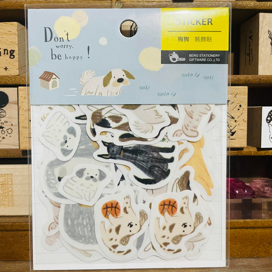 BERG Dog Dog Dog Sticker Flakes Pack