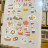 Suatelier Design food trip #4 sticker sheet