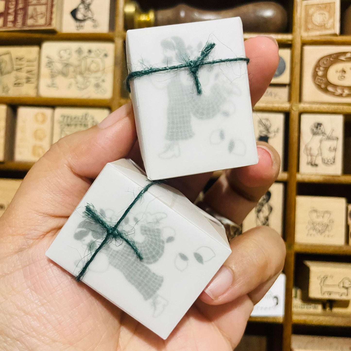Ivy Snow Lemon Tree Wood Stamp