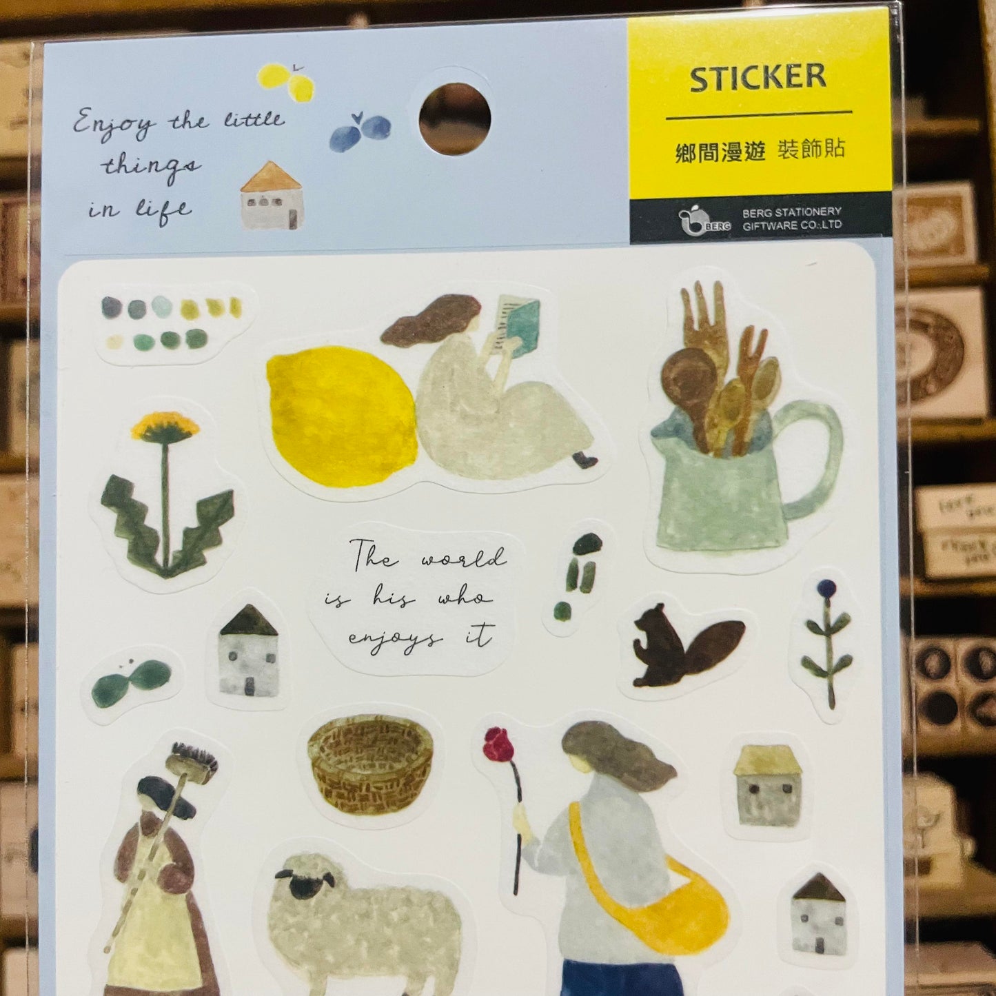 BERG x Pion Countryside Girls Sticker Sheet