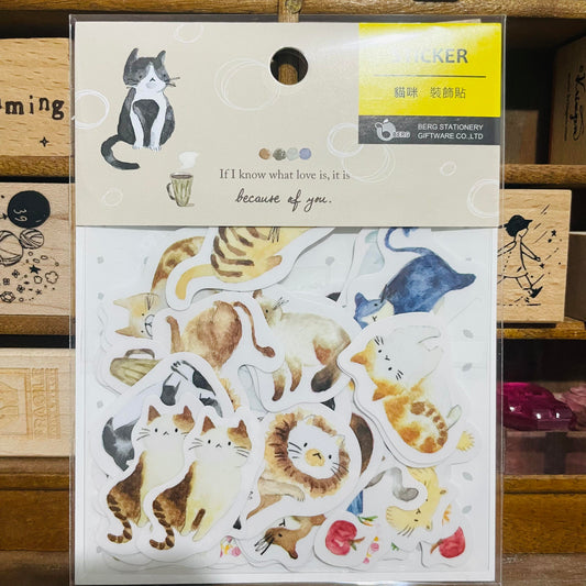 BERG Cat Cat Cat Sticker Flakes Pack