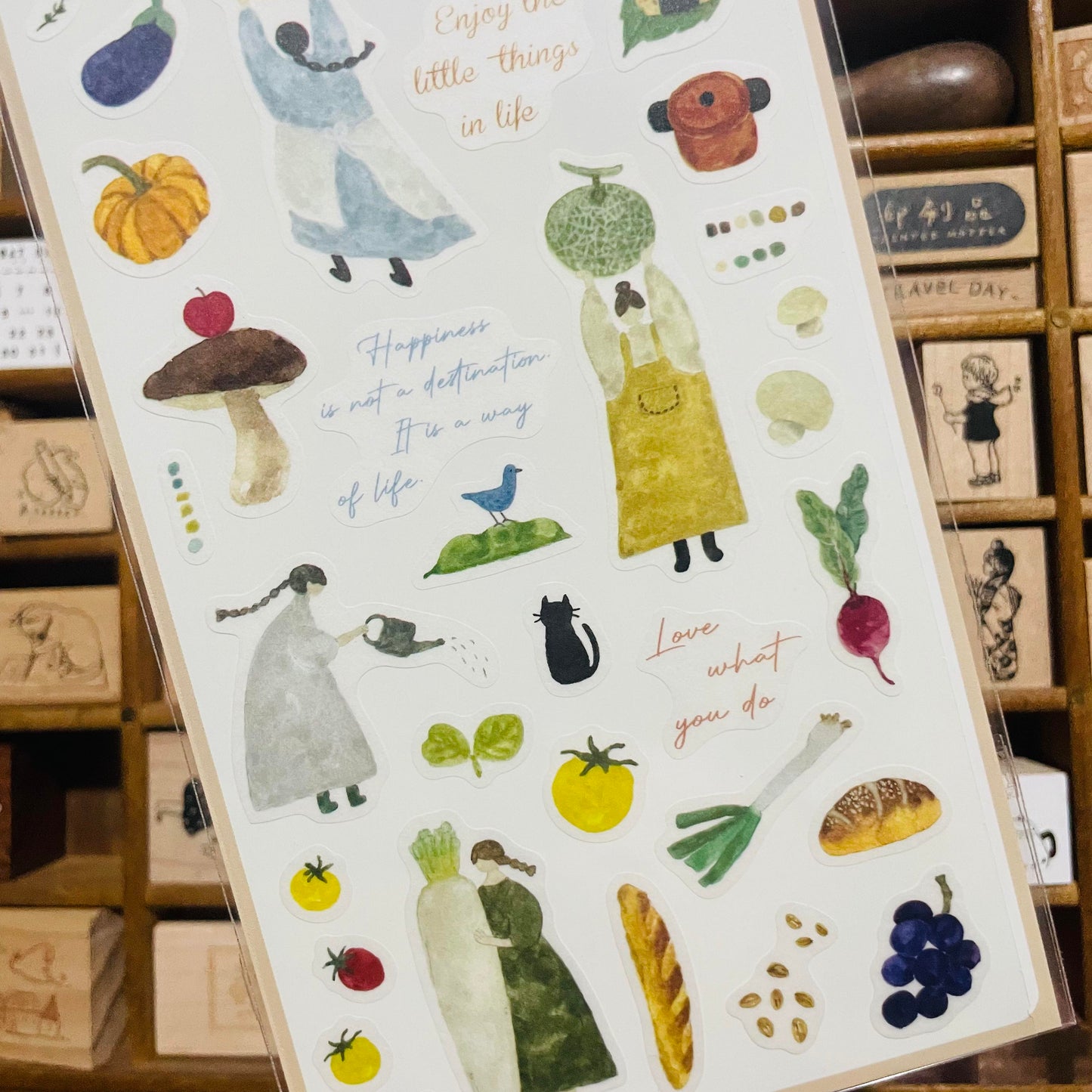 BERG x Pion Gardening Girls Sticker Sheet