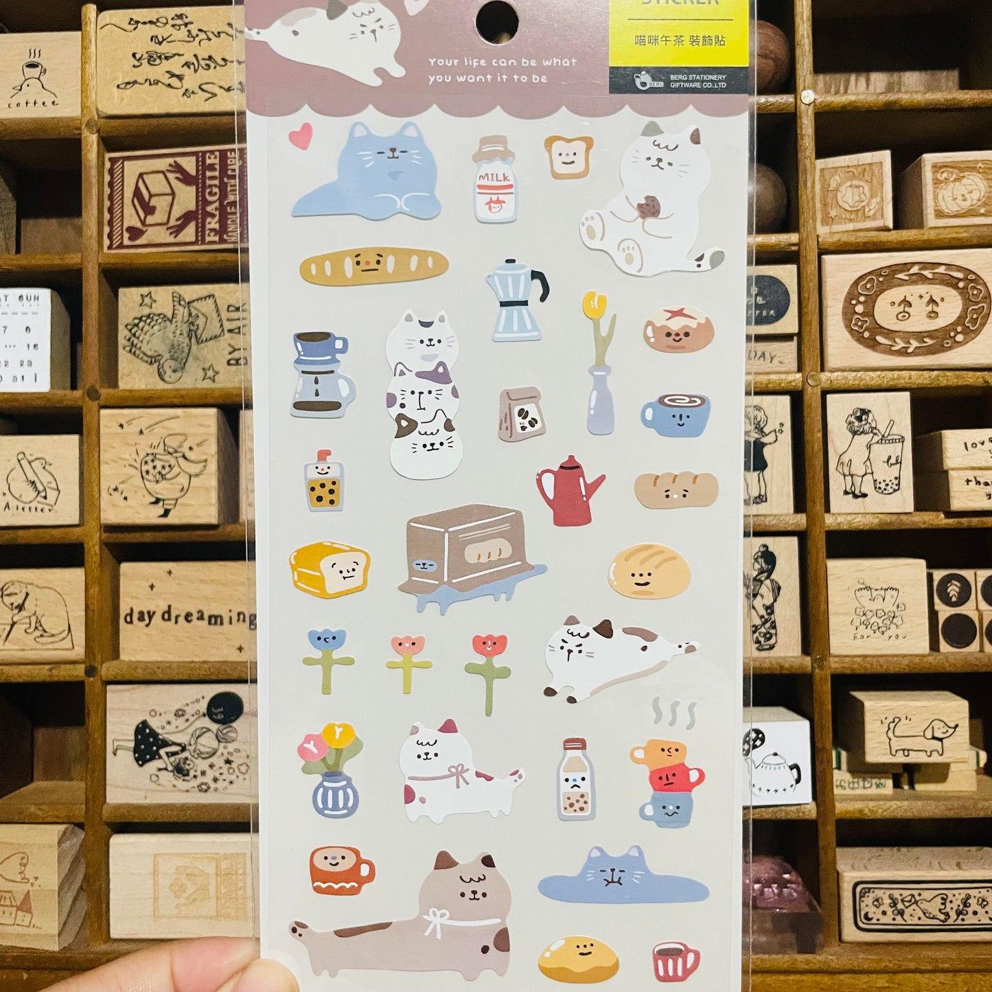 BERG Home Cozy Cats Sticker Sheet