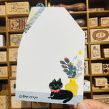 Dayuyoyo Cat House-Shaped Postcard
