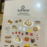 Suatelier Design food trip #4 sticker sheet