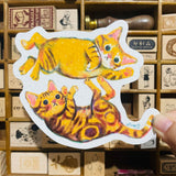 Dayuyoyo Dual Cat-Shaped Postcard