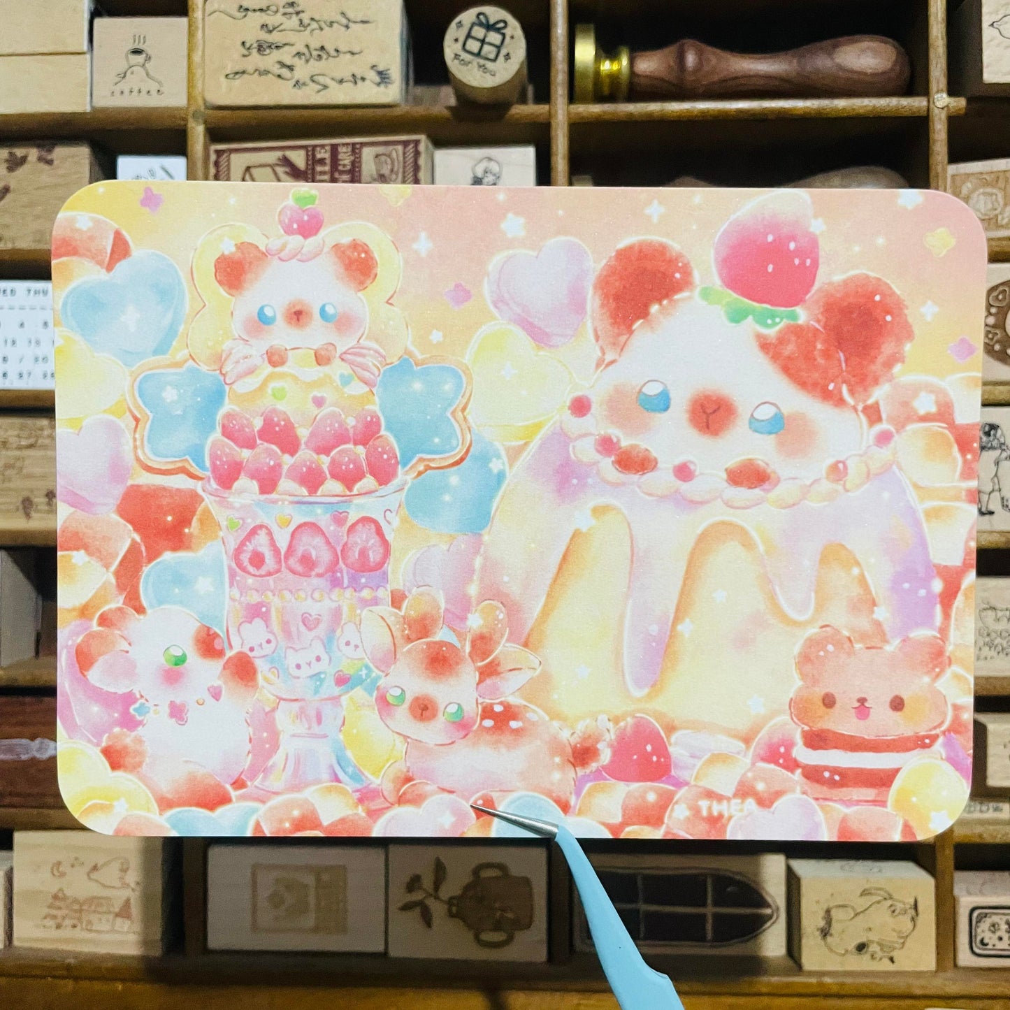 Thea Illustration Limited Postcard $10USD Freebie