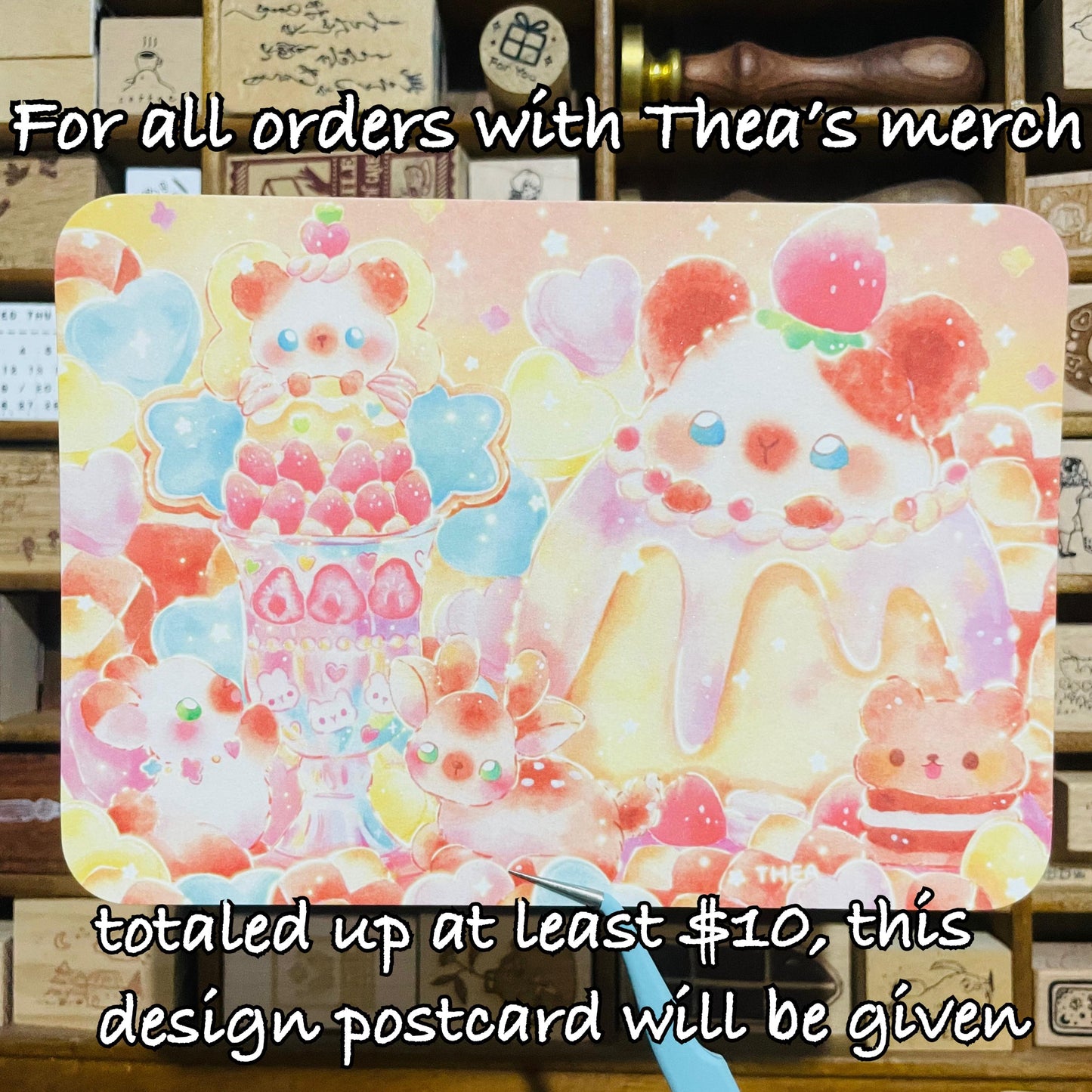 Thea Illustration Limited Postcard $10USD Freebie