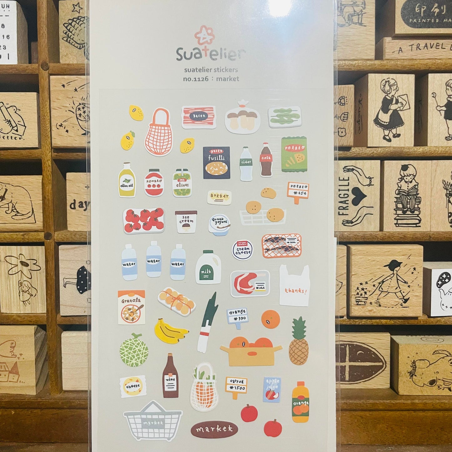 Suatelier Design market sticker sheet