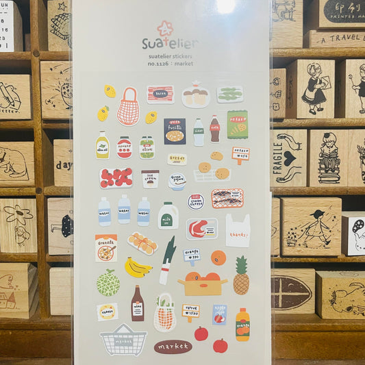 Suatelier Design market sticker sheet