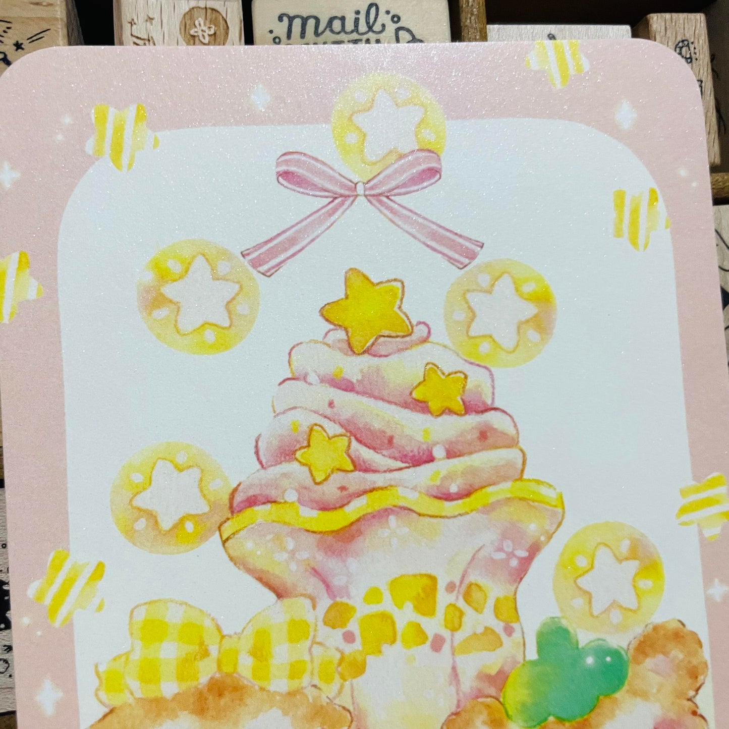 Thea Illustration Hammies Dessert Postcard