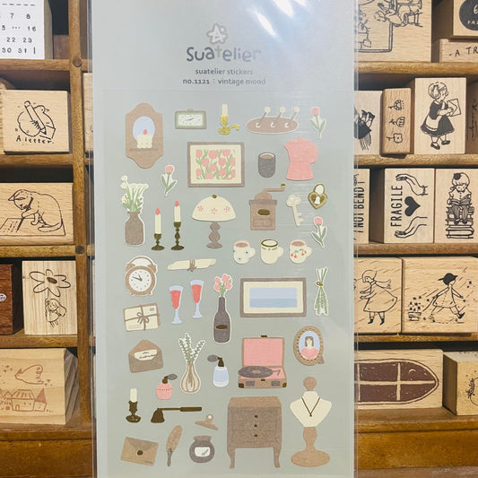 Suatelier Design vintage mood sticker sheet