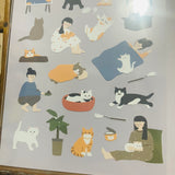 Suatelier Design cats have staff sticker sheet
