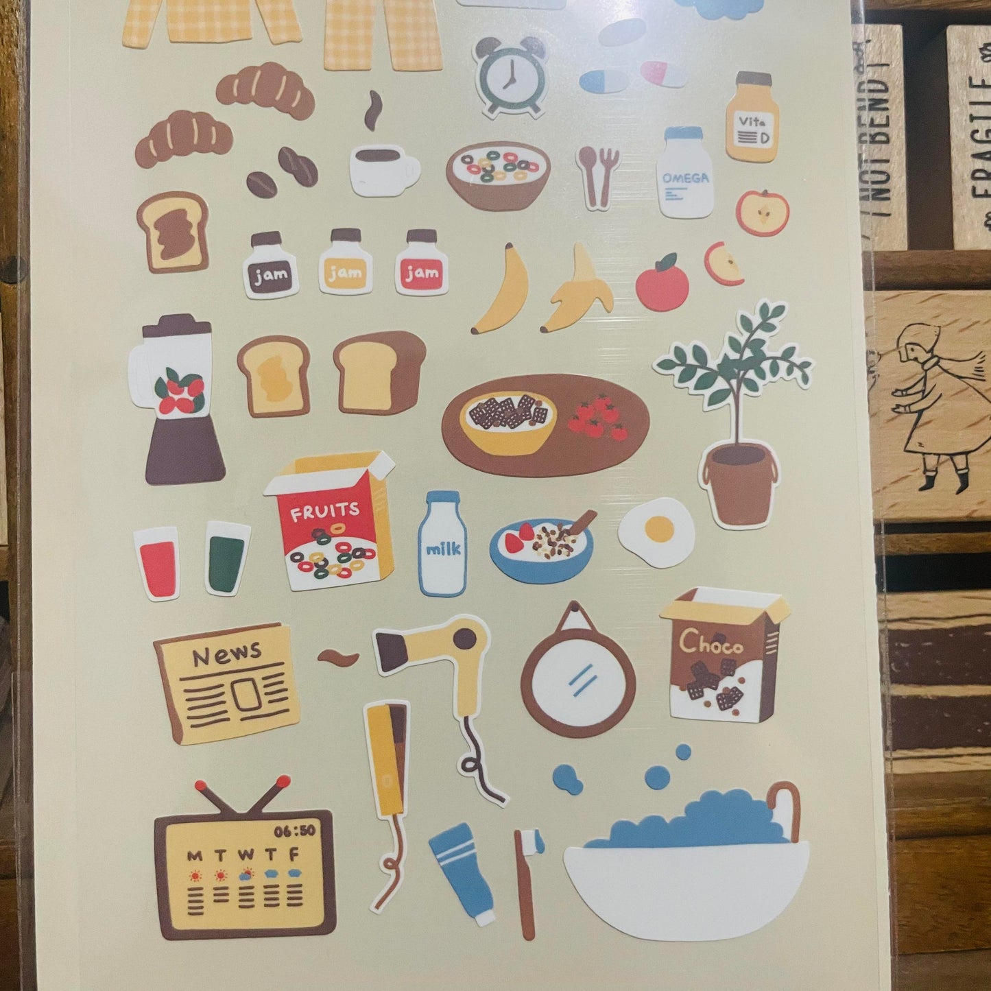 Suatelier Design good morning! sticker sheet