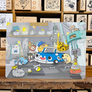 Bugcat Capoo Car Mechanics Postcard