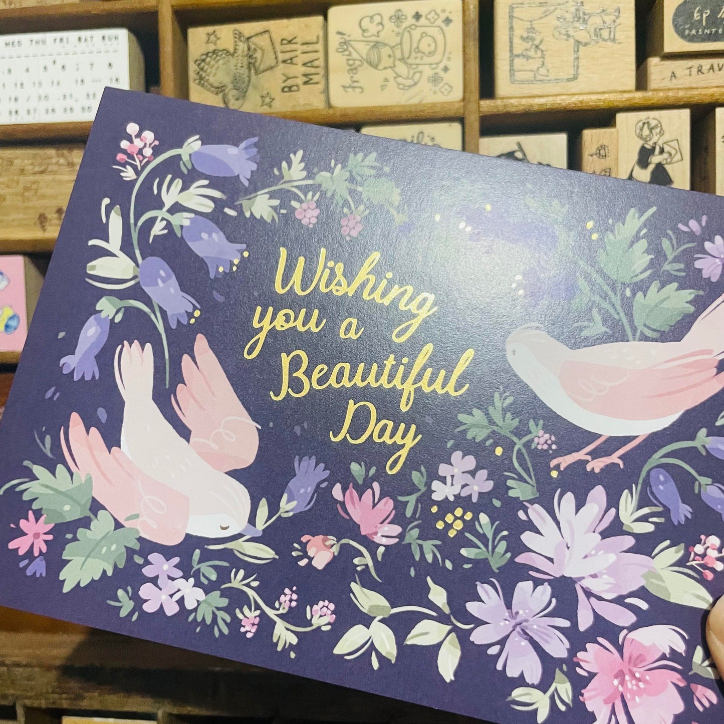 wwiinngg Wishing you a Beautiful Day Postcard