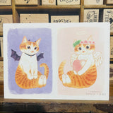 Davidcookslove Angel and Devil Cat Postcard