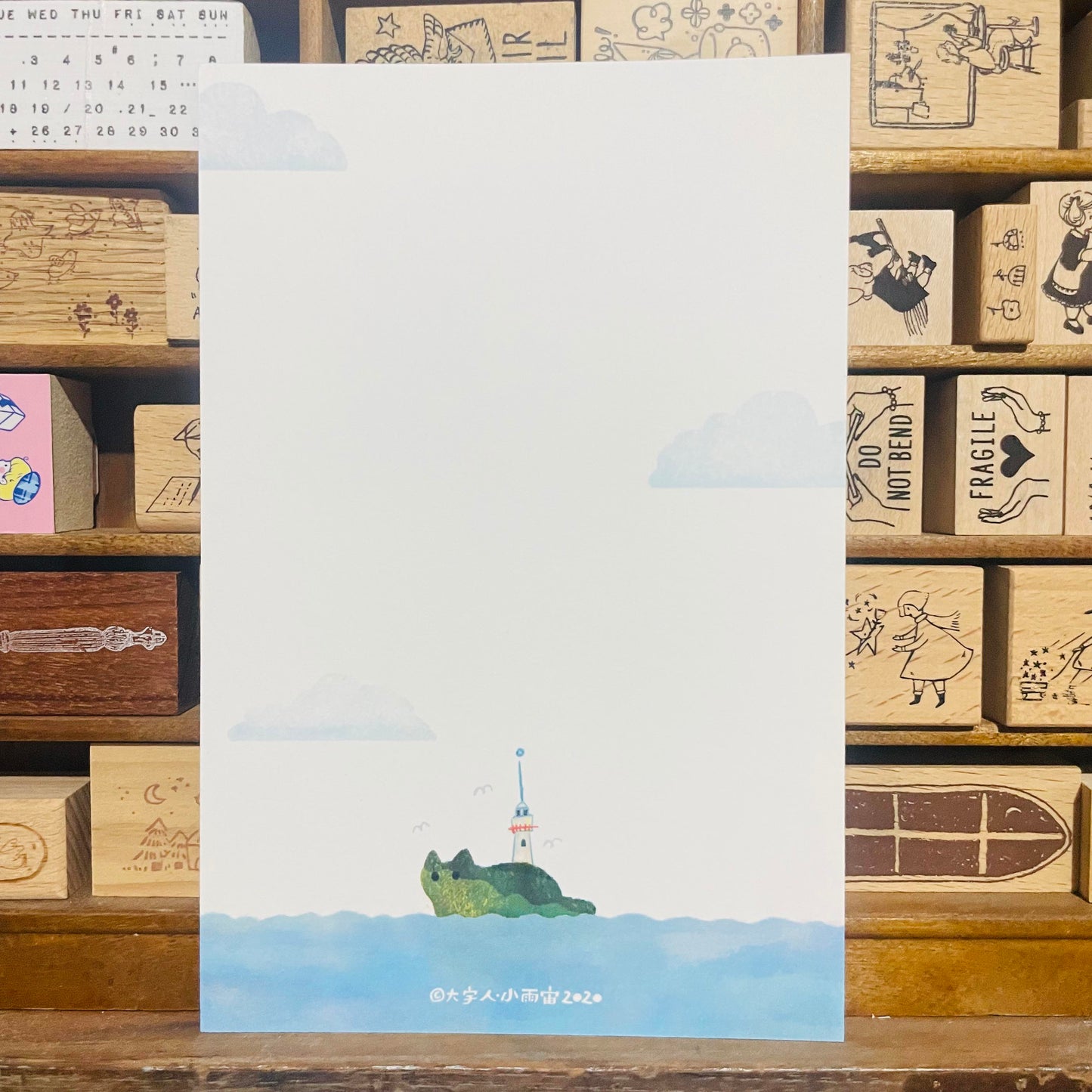 Dayuyoyo Good Day. Happy Year. Enjoy Life Gold Foiled Big Postcard