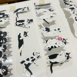 Davidcookslove Black/White Cats PET Tape Samples and Rolls